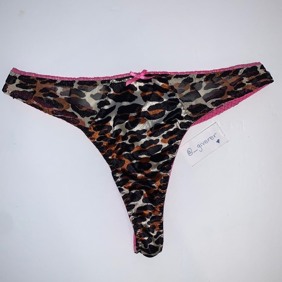 VS X Betsey Johnson Pink Leopard 36 C / S Bra Set - Picture 8 of 16